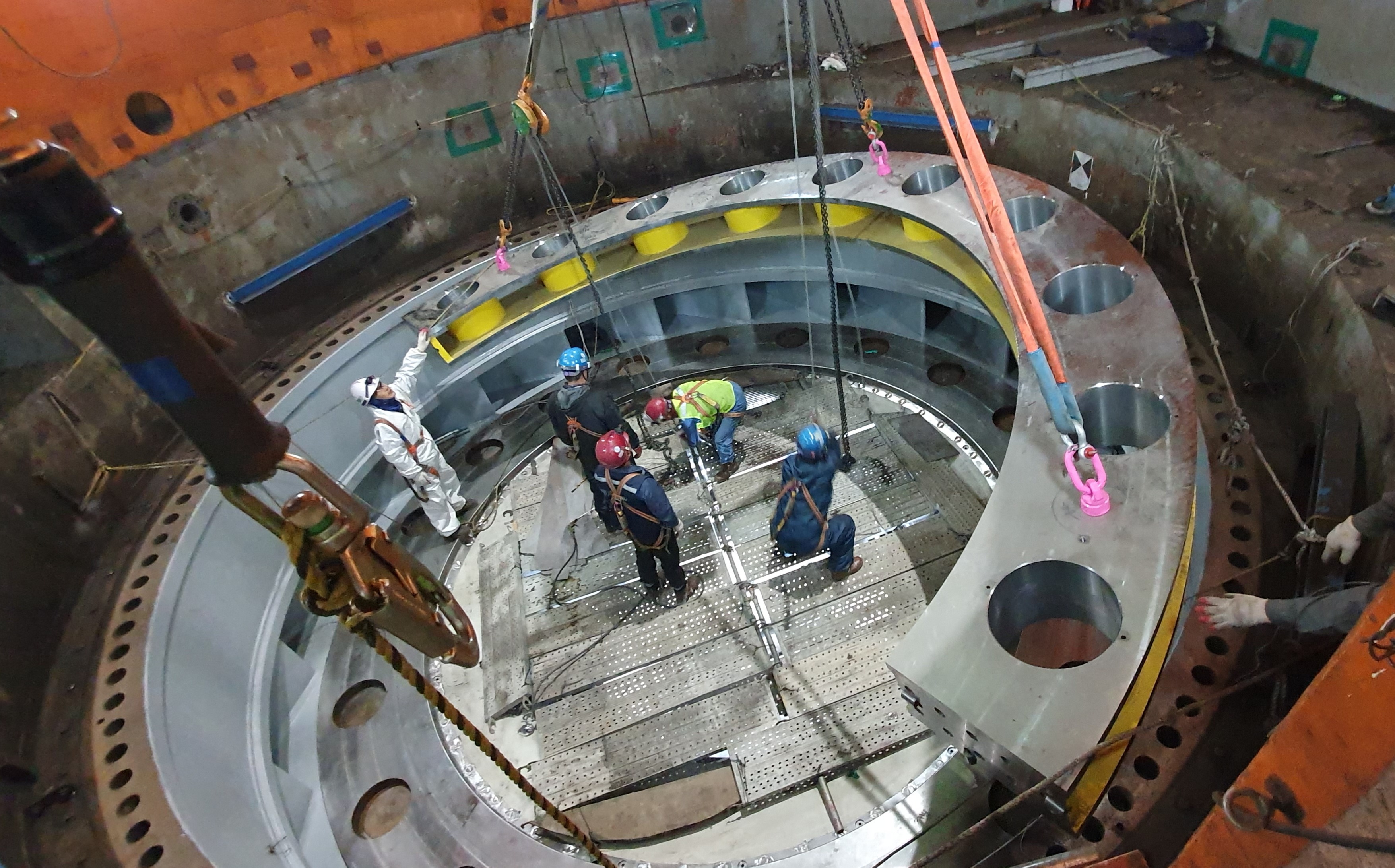Samrangjin Pumped Storage Power Plant (300MWⅩ2) Modernization project Turbine and Generator Installation    